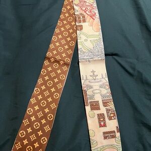 Brown Monogram Silk Scarf